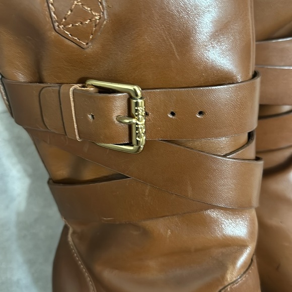 Michael Kors tall heeled leather boots - Picture 2 of 3